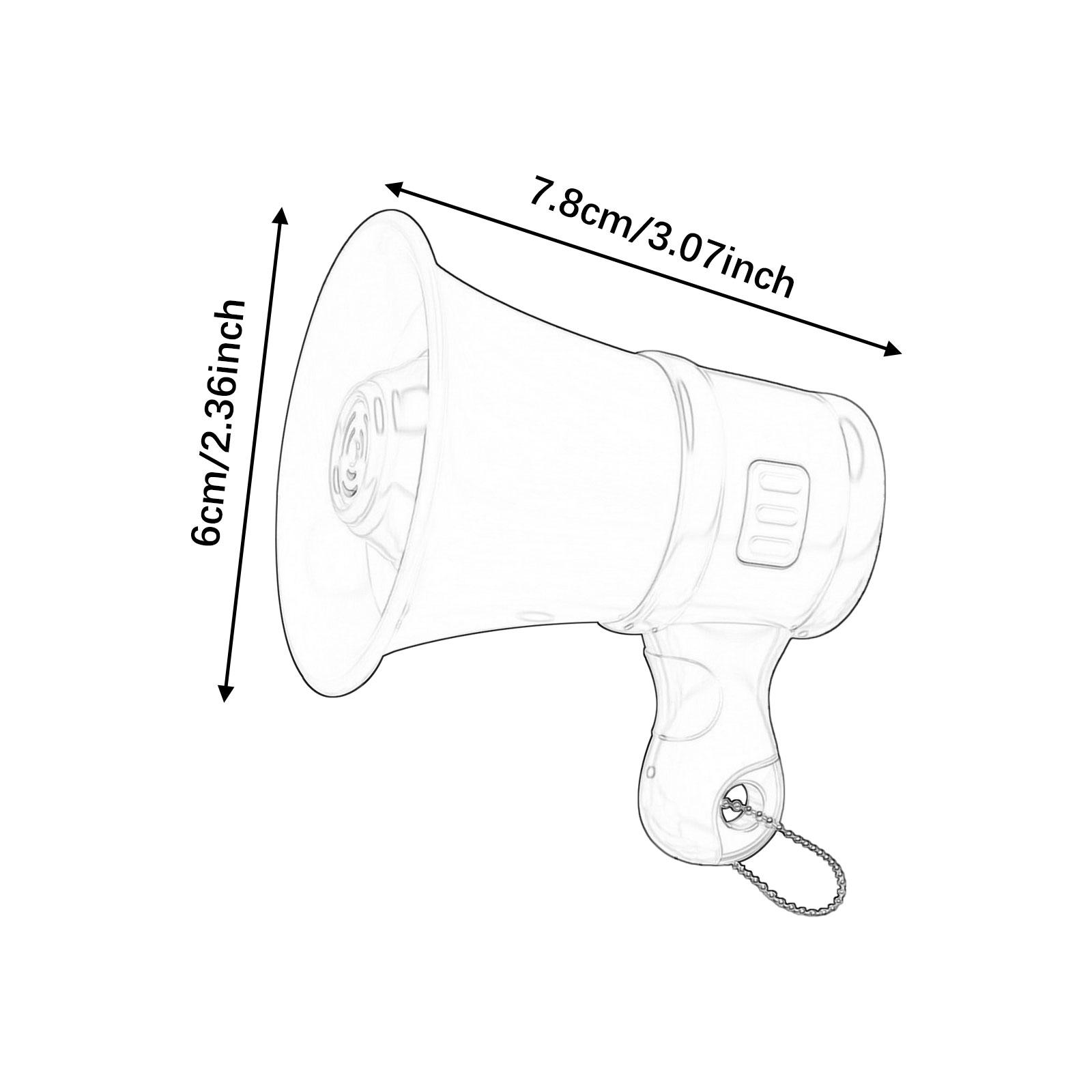 Kids Outdoor Voices - Novità: Mini Megafono Portachiavi, Giocattolo Portatile