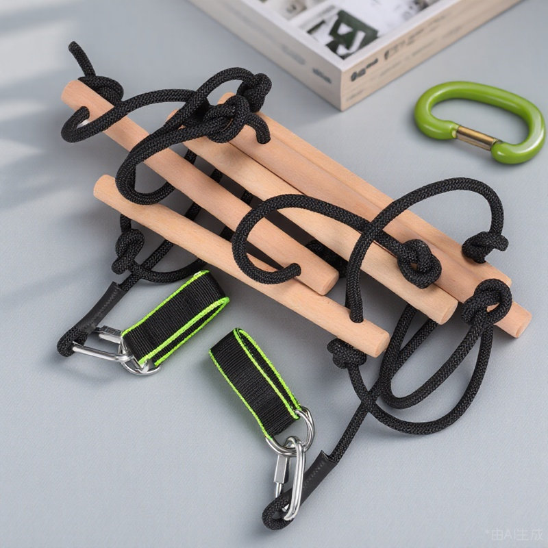 Kids Outdoor Wooden Climbing Frame - 1 set di attrezzature per attività