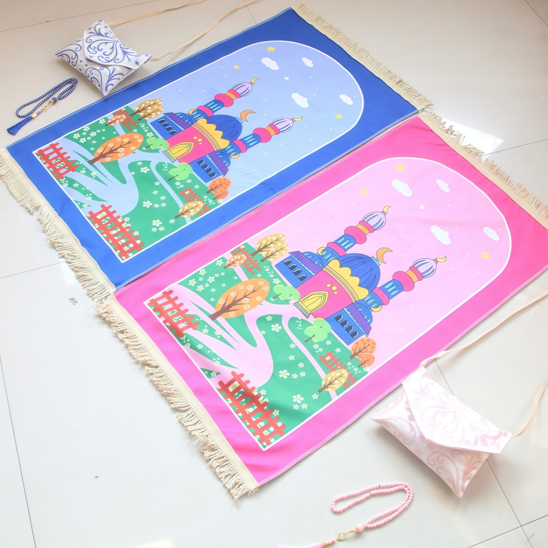 Kids Outdoor Floor Cushions - Set di borse a tracolla per