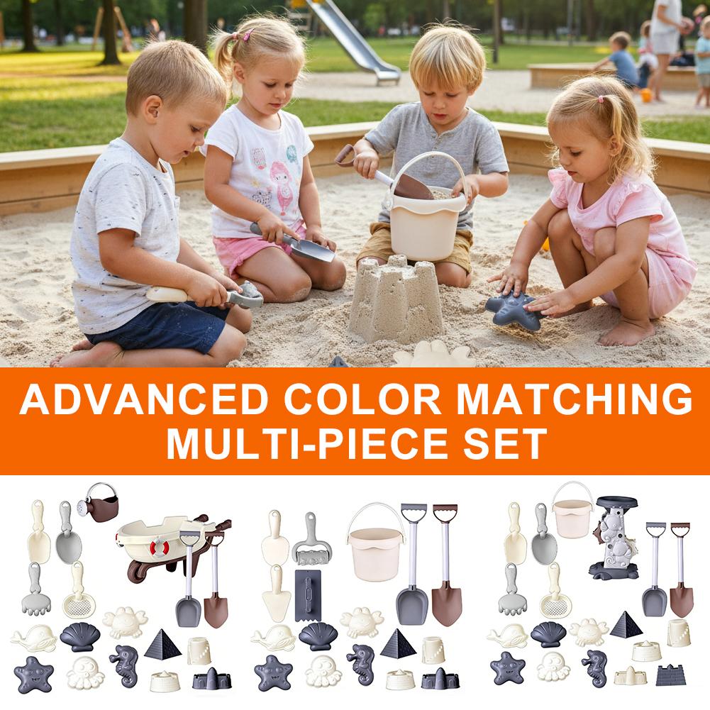 Kids Outdoor Sandbox - Set di Giocattoli da Spiaggia per