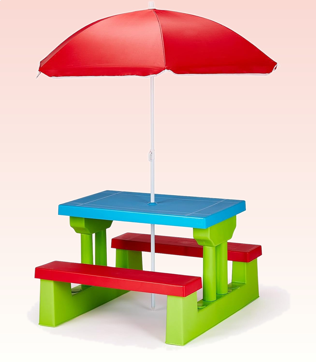 Kids Outdoor Table With Umbrella - Tavolo da Picnic per Bambini JOYMOR