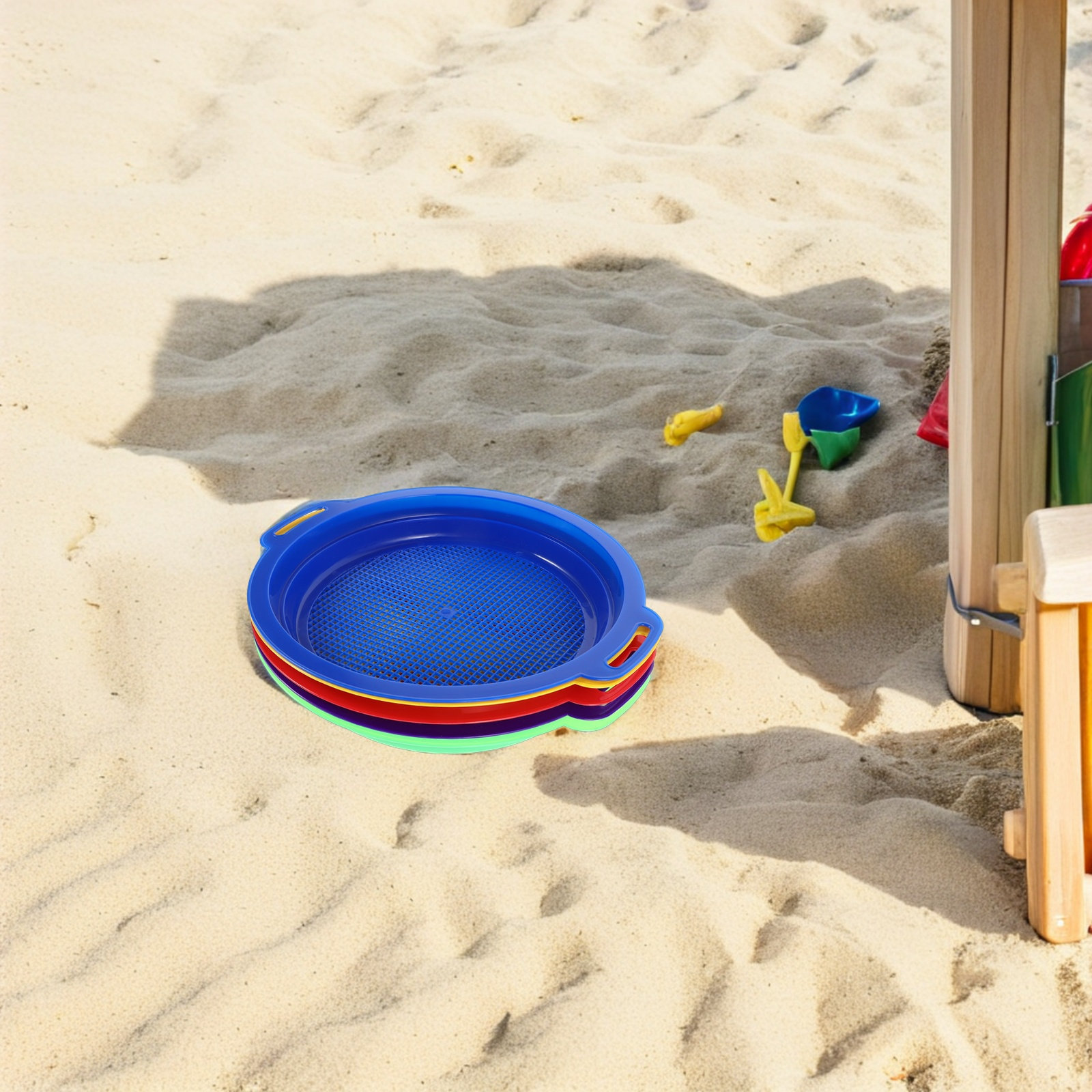 Kids Outdoor Sandbox - Set da 5 pezzi di setacci