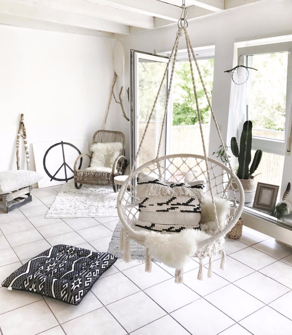 Kids Outdoor Hammock Chair - 2025 Amaca sospesa rotonda lavorata a
