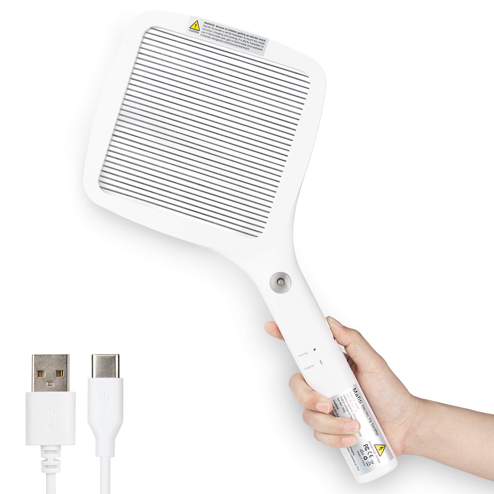 Bug Catching Kit - Mafiti Swatter potente USB ricaricabile Fly