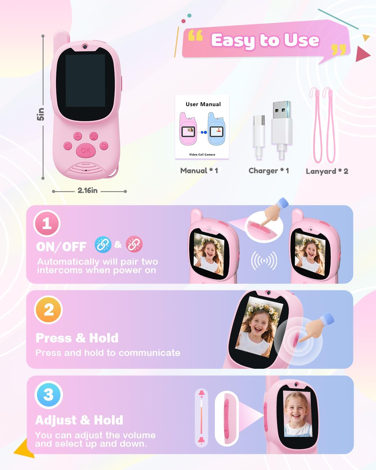 Walkie-Talkie per Bambini (2 P - Kids Outdoor Voices recensione e prezzo