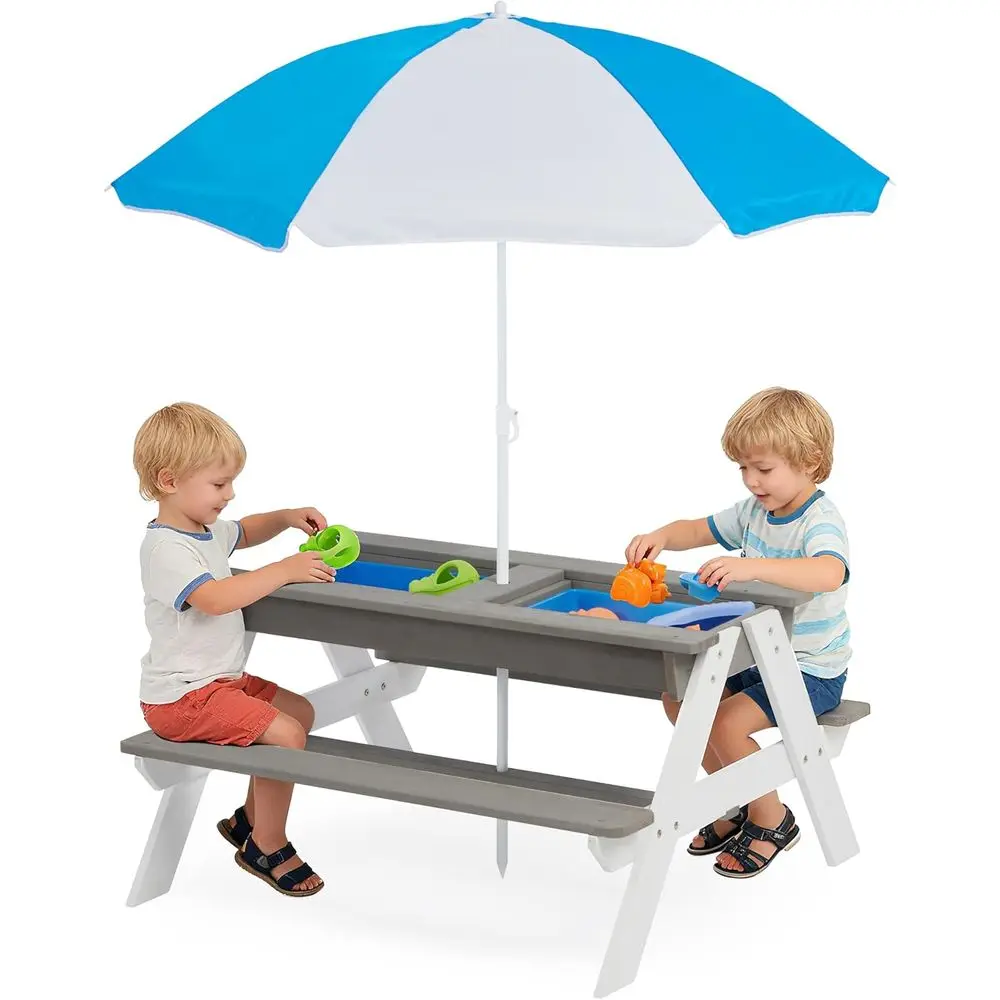 Tavolo da Picnic Convertibile  - Kids Outdoor Table With Umbrella recensione e prezzo