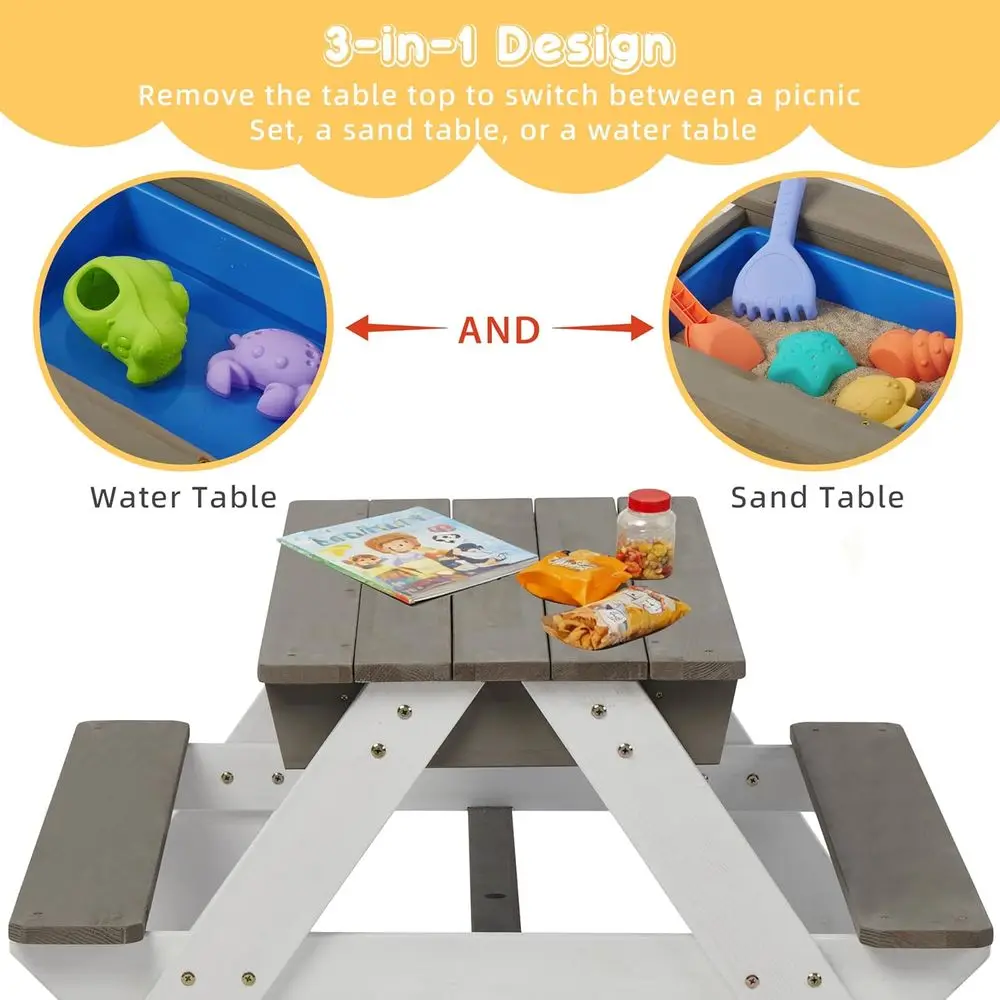 Tavolo da Picnic Convertibile  - Kids Outdoor Table With Umbrella recensione e prezzo