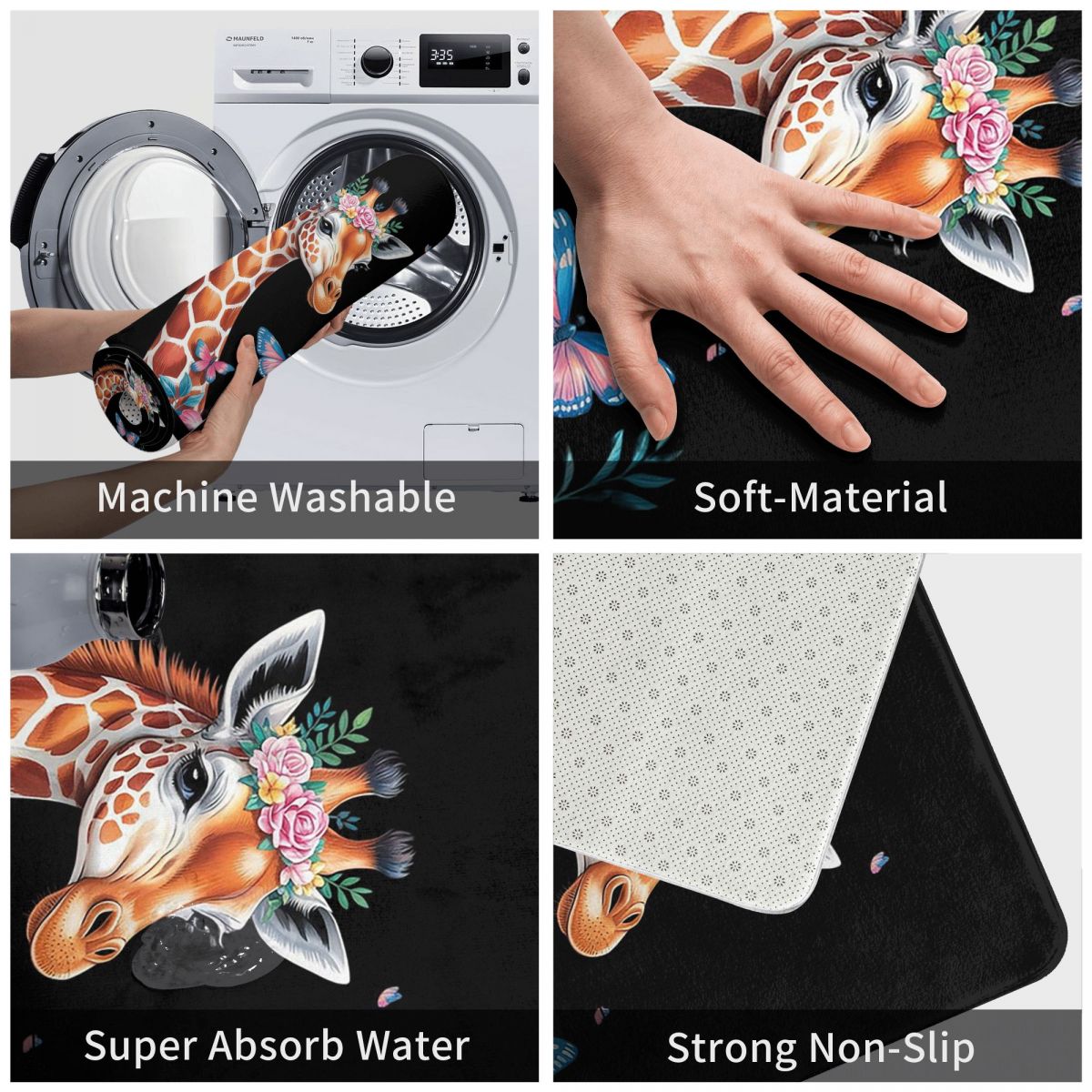 Giraffa Carina con Fiori | Tap - Kids Outdoor Floor Cushions recensione e prezzo