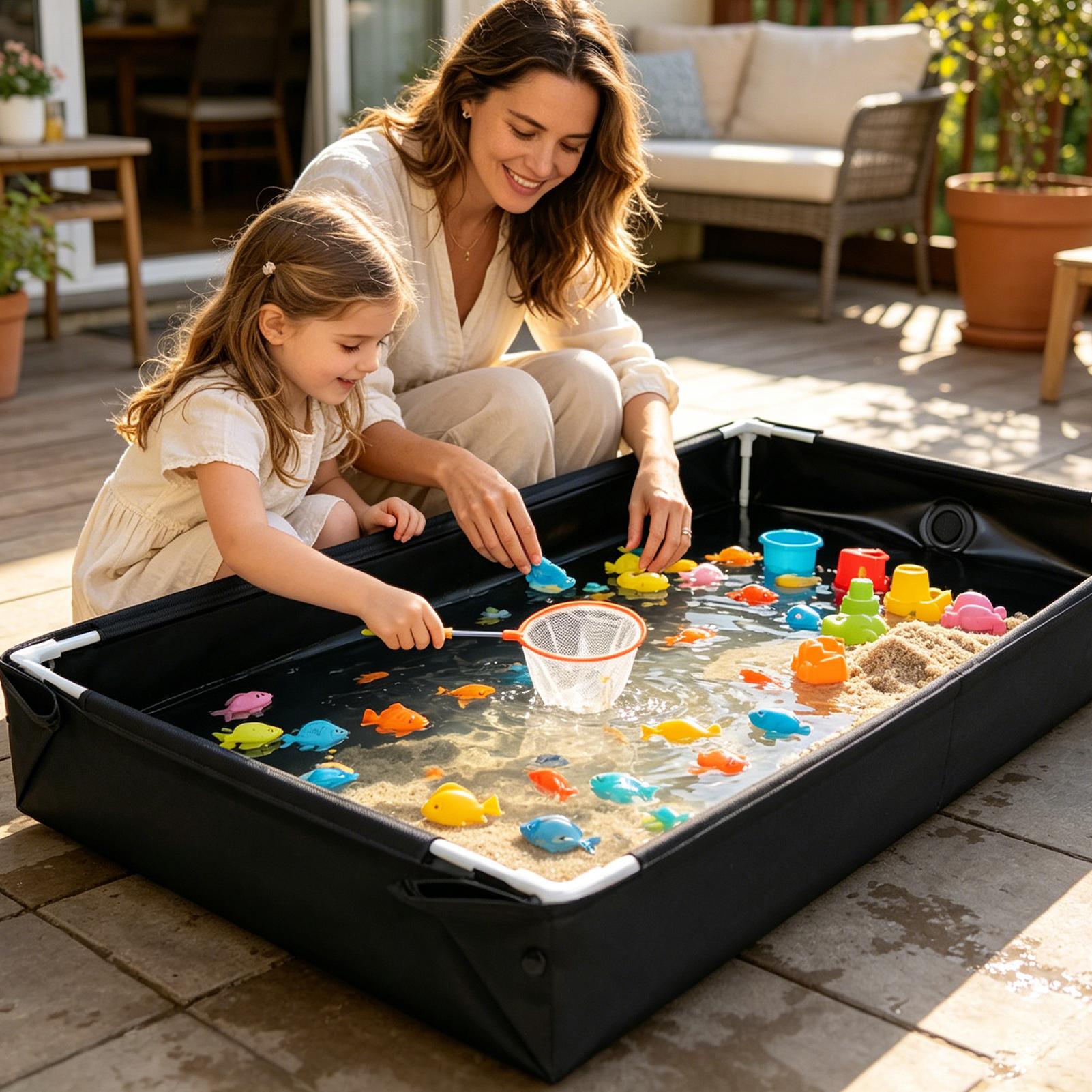 Nuova piscina gonfiabile da es - Kids Outdoor Sandbox recensione e prezzo