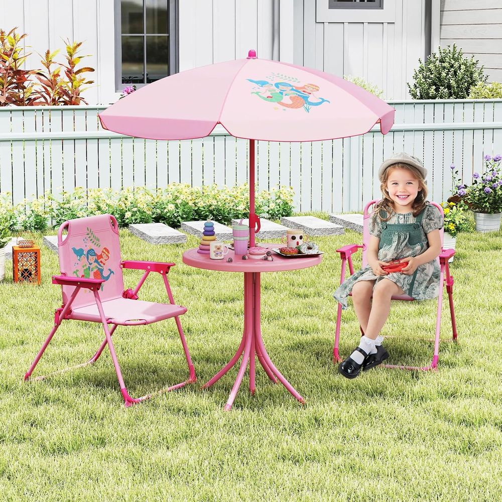 Tavolo da Picnic per Bambini,  - Kids Outdoor Table With Umbrella recensione e prezzo