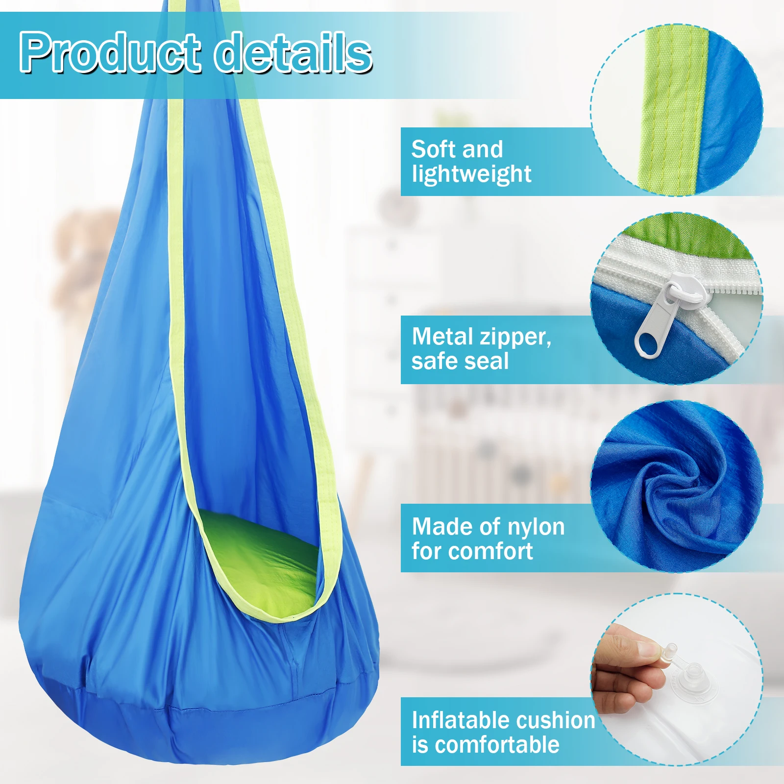 Sedia a dondolo sensoriale per - Kids Outdoor Hammock Chair recensione e prezzo