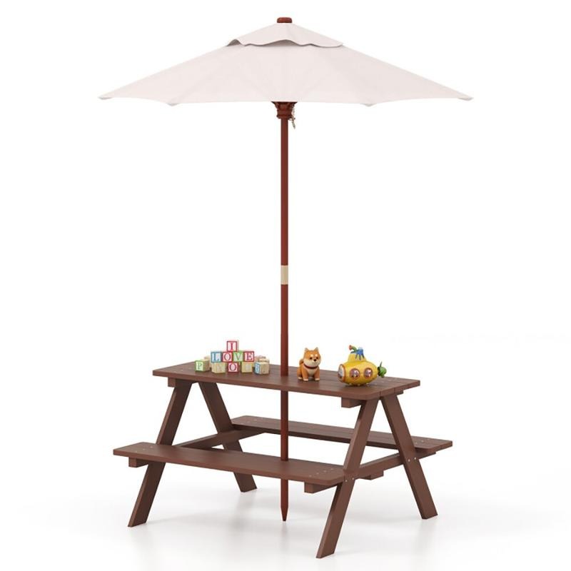 Set da Picnic per Bambini con  - Kids Outdoor Table With Umbrella recensione e prezzo