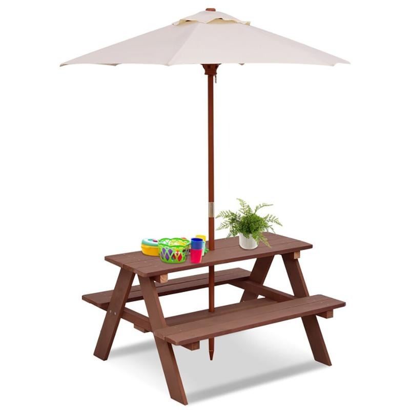 Set da Picnic per Bambini con  - Kids Outdoor Table With Umbrella recensione e prezzo