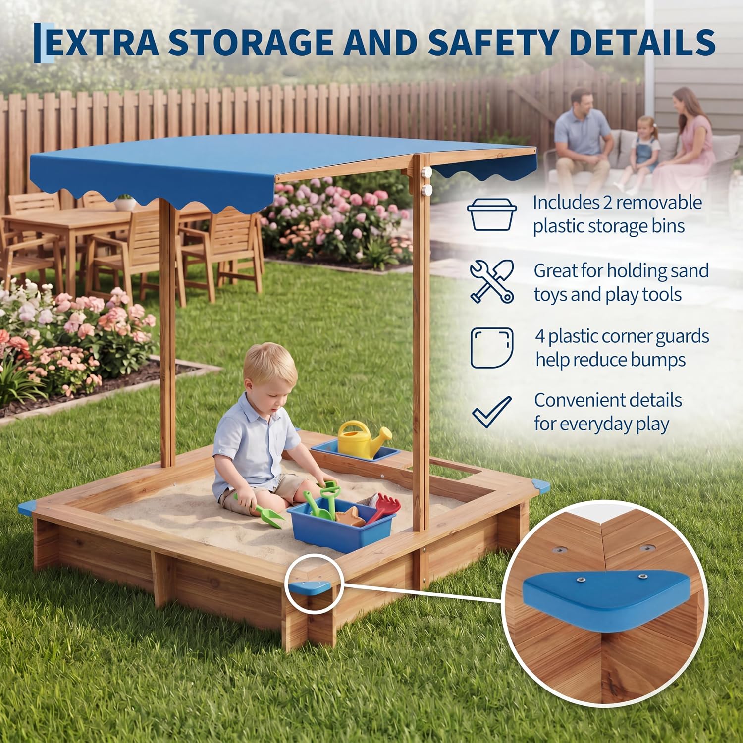 Sabbiera per Bambini da Estern - Kids Outdoor Sandbox recensione e prezzo