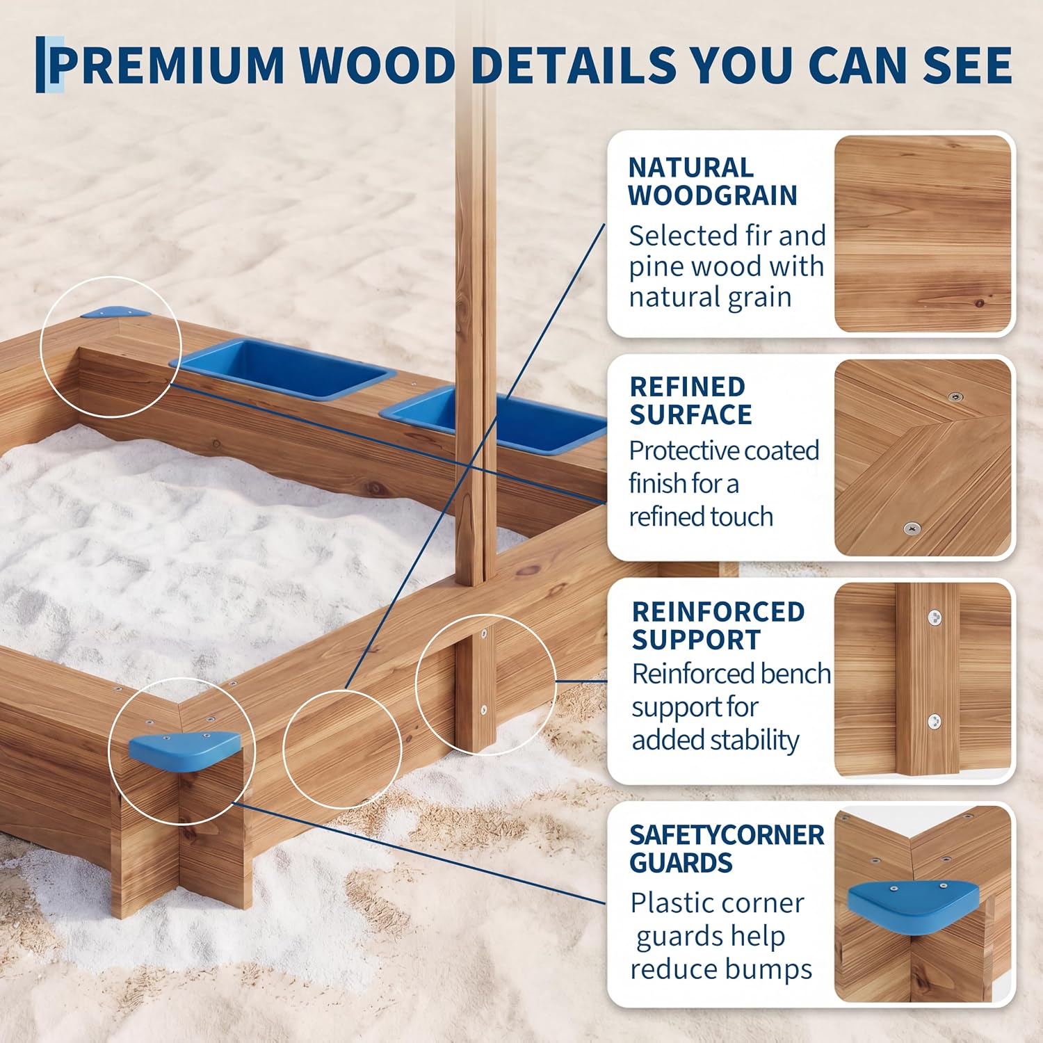 Sabbiera per Bambini da Estern - Kids Outdoor Sandbox recensione e prezzo